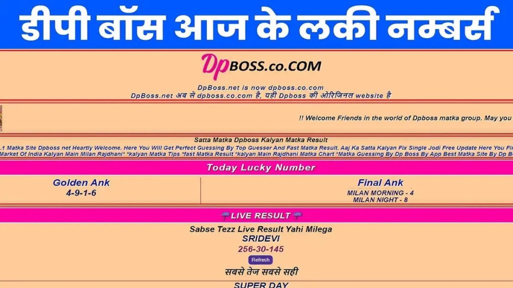 Golden Matka Result Today