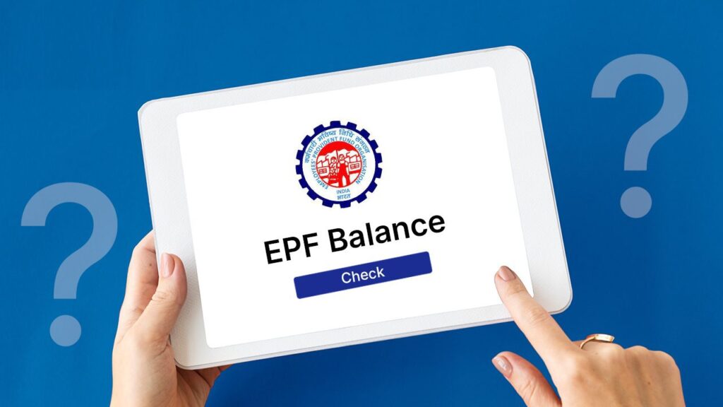 How to check pf balance by call or sms