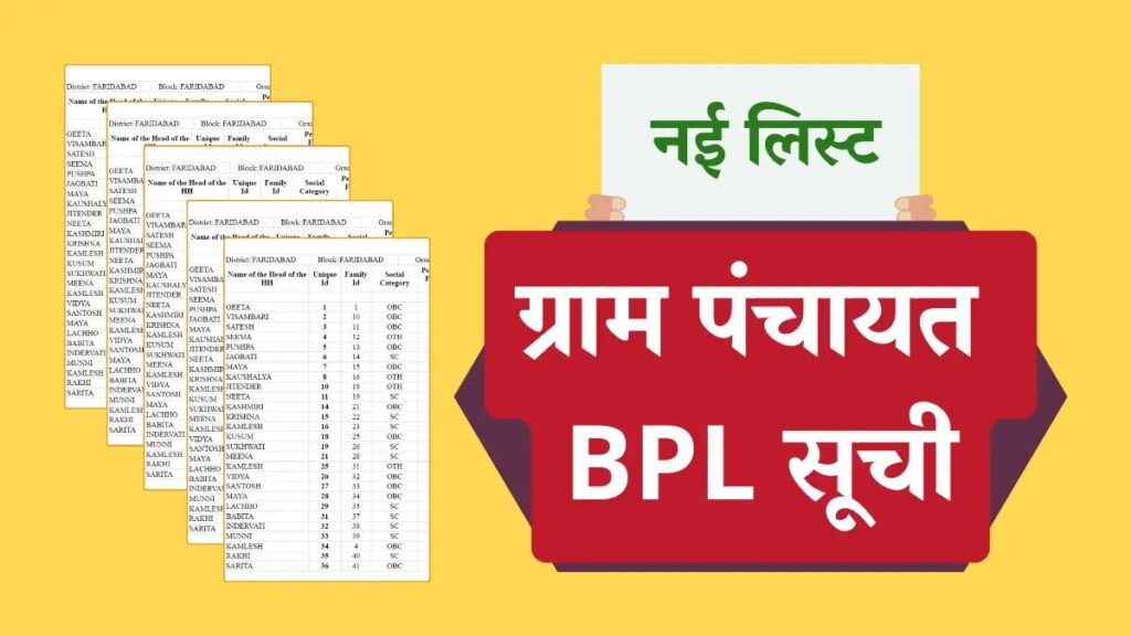 Panchayat Wise BPL List