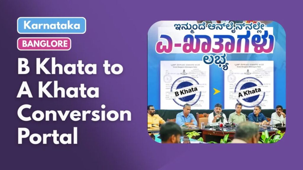 B Khata to A Khata Portal Apply Online Process