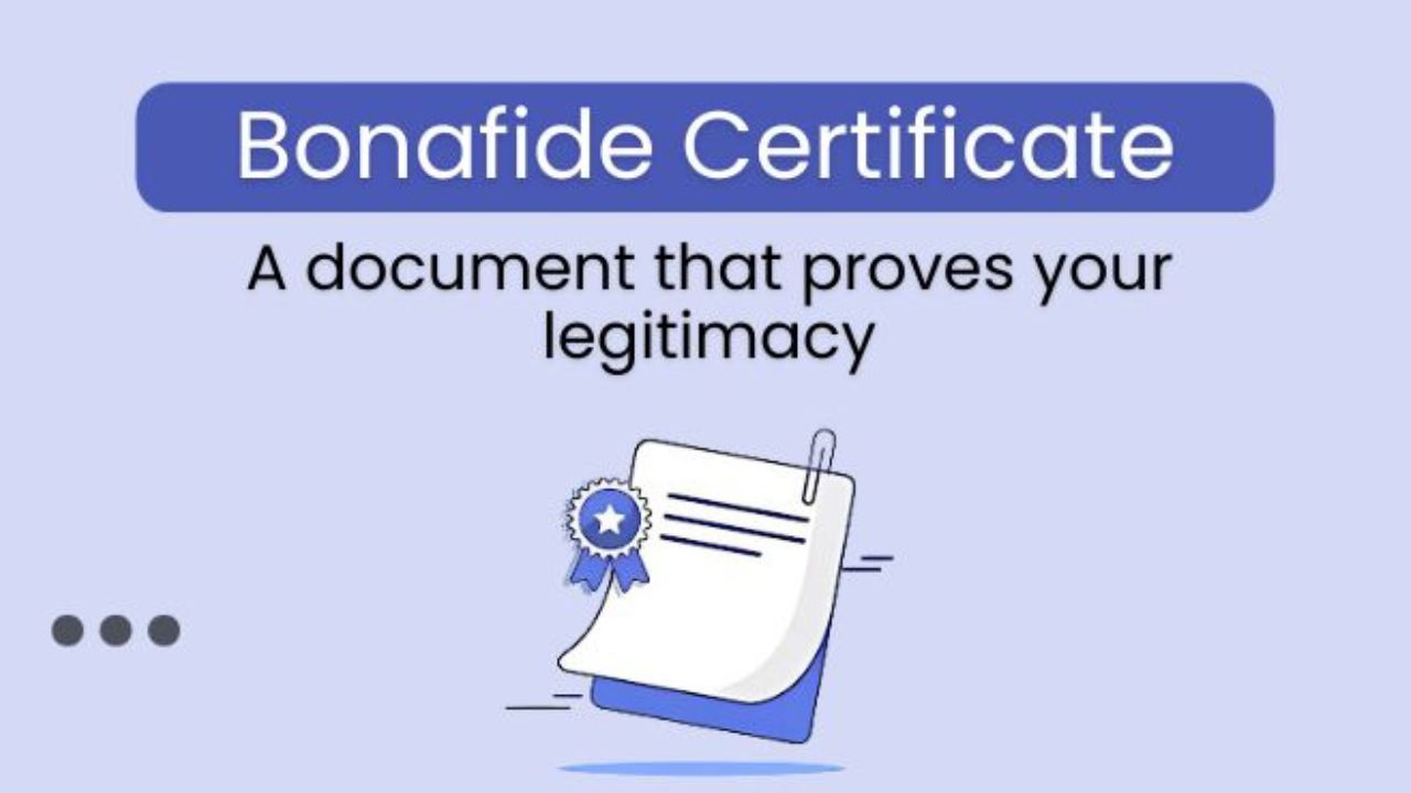 Bonafide Certificate Format Pdf Download