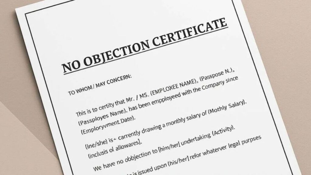 NOC Certificate