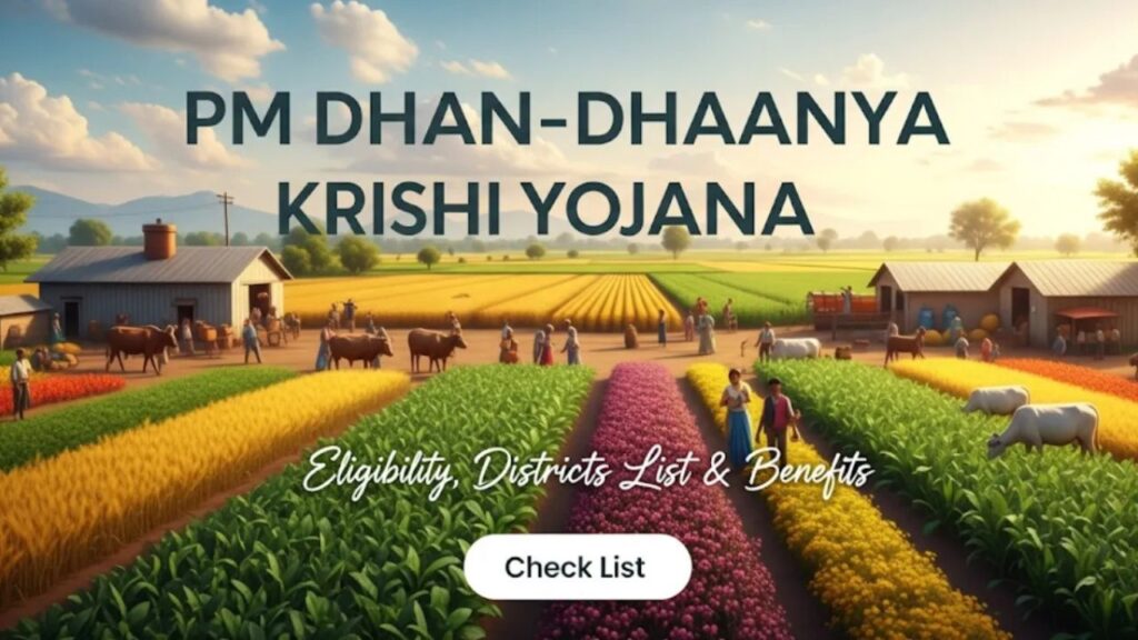 PM Dhan Dhaanya Krishi Yojana