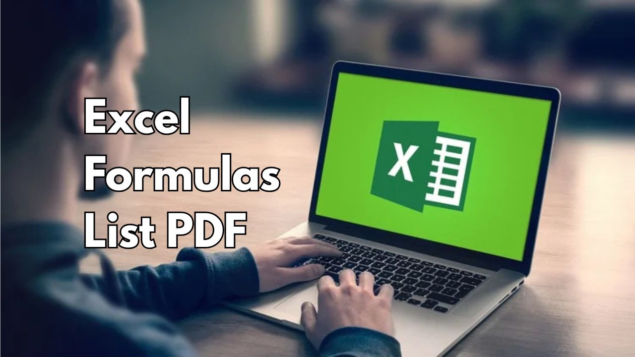 excel formulas list pdf